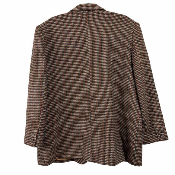 Kristen Blake Women Brown Wool Blend Blazer XL Box Fit Career Office Casual - Picture 3 of 7